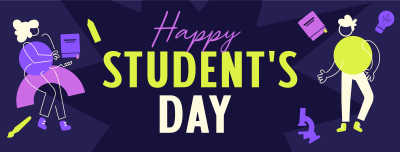 Student Geometric Day Facebook cover Image Preview