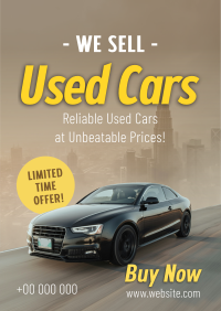 Used Car Sale Poster Image Preview