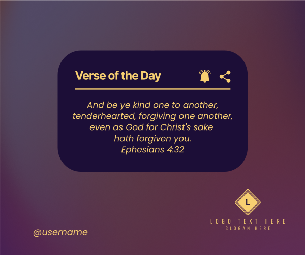 Verse of the Day Facebook Post Design Image Preview