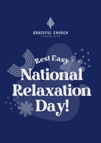 National Relaxation Day Greeting Poster Image Preview