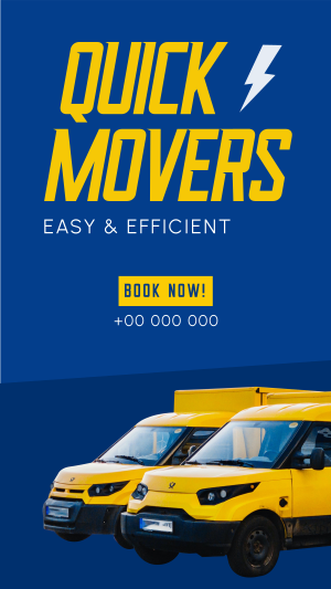 Quick Movers Facebook story Image Preview