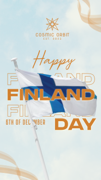 Simple Finland Indepence Day YouTube Short Image Preview