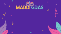 Mardi Gras Celebration Zoom Background Image Preview