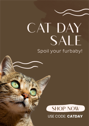 Cat Day Sale Poster Image Preview