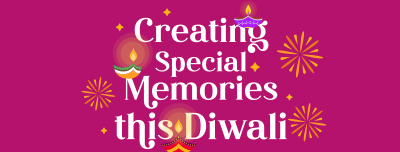 Diya Diwali Wishes Facebook cover Image Preview