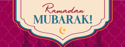 Ramadan Temple Greeting Facebook cover Image Preview