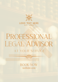 Legal Advisor At Your Service Poster Design