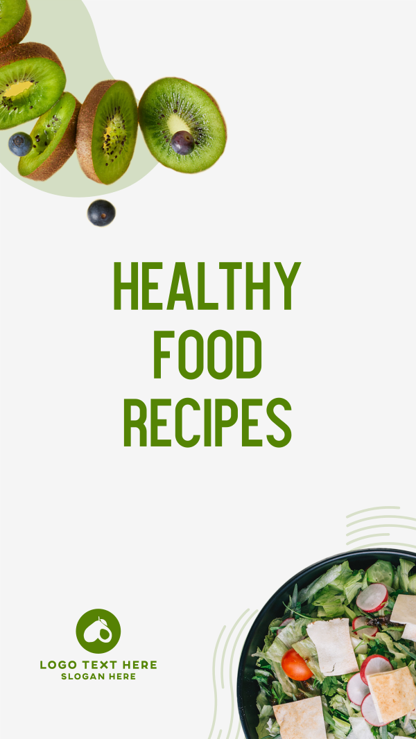 Vegan Recipes Facebook Story Design Image Preview