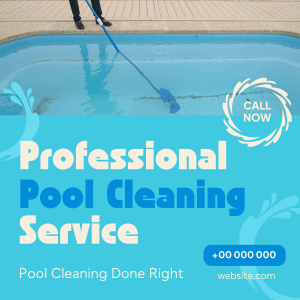 Pool Cleaning Service Instagram post Image Preview