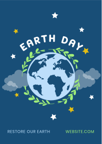 Restore Earth Day Flyer Design