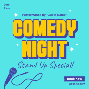 Stand Up Comedy Special Instagram post Image Preview