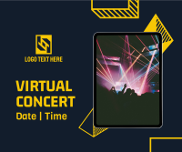 Virtual Concert Invitation Facebook post Image Preview