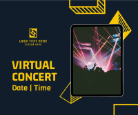Virtual Concert Invitation Facebook post Image Preview