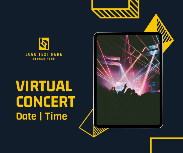 Virtual Concert Invitation Facebook Post Design Image Preview