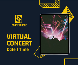Virtual Concert Invitation Facebook post