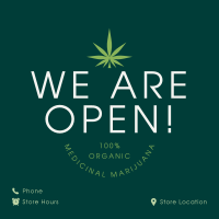 Cannabis Shop Instagram Post Design