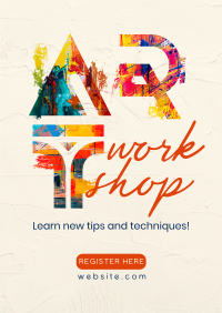 Exciting Art Workshop Flyer Image Preview