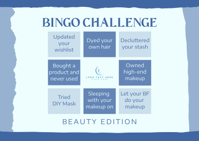 Beauty Bingo Challenge Postcard Image Preview