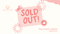 Minimalist Sold Out Announcement Facebook Event Cover Preview