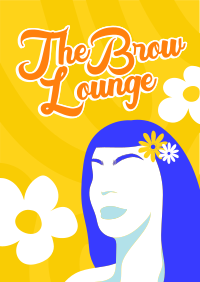The Brow Lounge Flyer Design