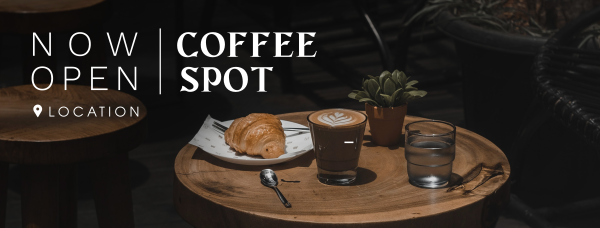 Coffee Spot Facebook Cover Design Image Preview