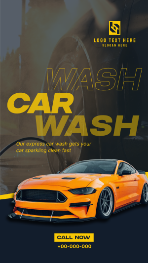 Professional Car Cleaning Instagram story Image Preview
