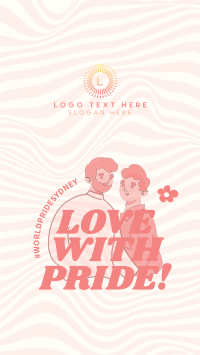 Love with Pride Facebook Story Design