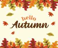 Hello Autumn Facebook post Image Preview