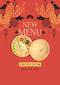 Ornamental Lunar New Year Food Poster Image Preview