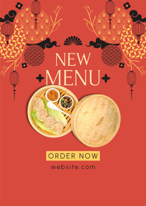 Ornamental Lunar New Year Food Poster Image Preview