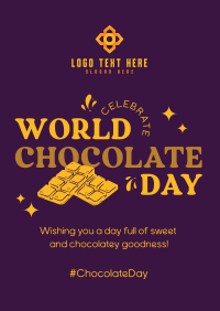 Today Is Chocolate Day Poster Design