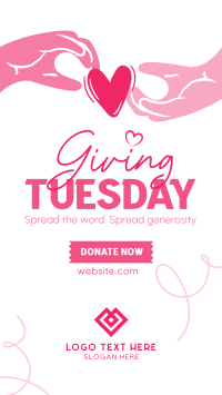 Give back this Giving Tuesday Instagram reel Image Preview