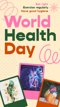 Retro World Health Day Instagram story Image Preview