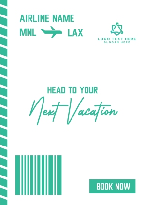 Travel Boarding Pass Flyer Image Preview