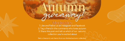 Autumn Leaves Giveaway Twitter header (cover) Image Preview