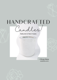 Handcrafted Candle Shop Poster Image Preview