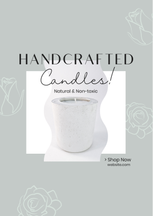 Handcrafted Candle Shop Poster Image Preview