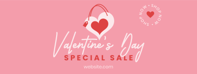 Valentine Heart Bag Facebook cover Image Preview