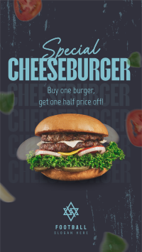 Special Cheeseburger Deal Facebook Story Design