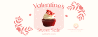 Valentines Cupcake Sale Facebook cover Image Preview