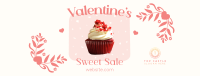 Valentines Cupcake Sale Facebook cover Image Preview