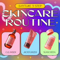 Daytime Skincare Routine Instagram Post Design
