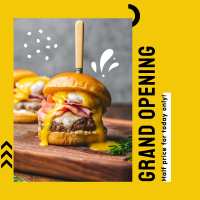 Restaurant Grand Opening Instagram Post Design