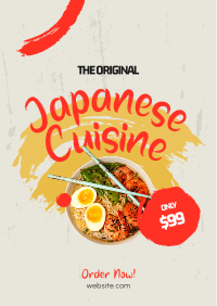 Original Japanese Cuisine Poster Design