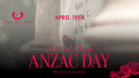 Silhouette Anzac Day Facebook Event Cover Design