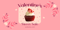 Valentines Cupcake Sale Twitter Post Design
