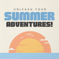 Minimalist Summer Adventure Instagram post Image Preview