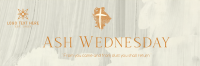Ash Wednesday Celebration Twitter Header Design