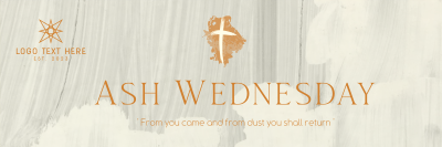 Ash Wednesday Celebration Twitter header (cover) Image Preview