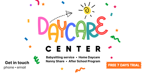 Cute Daycare Twitter Post Design Image Preview